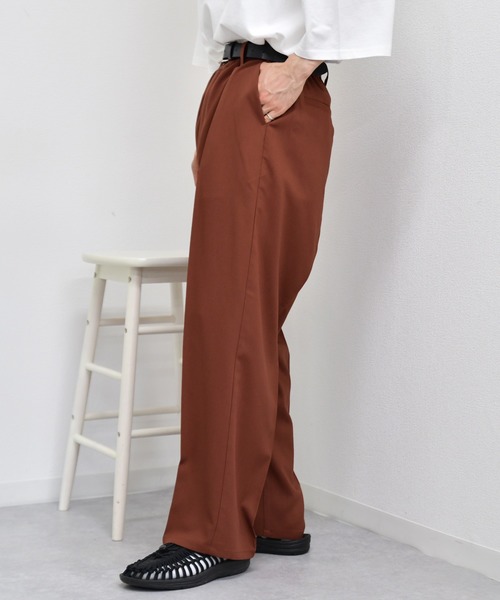 kutir(クティール)の「センタープレスパンツ セットアップ着用可能(スラックス・メンズ・ライトブルー/パープル/ライトベージュ/レンガ・SMALL/MEDIUM/LARGE)」の12枚目の写真