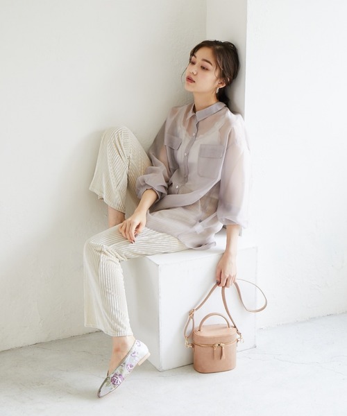 Heather(ヘザー)の「プリーツベロアパンツ 896365(その他パンツ・レディース・アイボリー/ブラック/ブルー・FREE)」の11枚目の写真