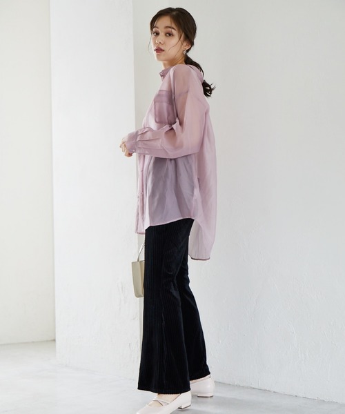 Heather(ヘザー)の「プリーツベロアパンツ 896365(その他パンツ・レディース・アイボリー/ブラック/ブルー・FREE)」の5枚目の写真