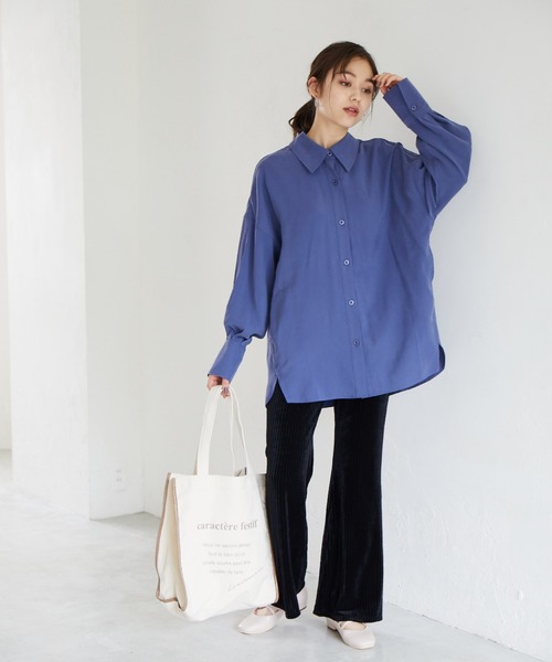 Heather(ヘザー)の「プリーツベロアパンツ 896365(その他パンツ・レディース・アイボリー/ブラック/ブルー・FREE)」の6枚目の写真