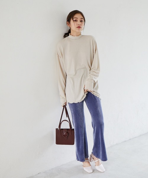 Heather（ヘザー）の「プリーツベロアパンツ 896365（その他パンツ