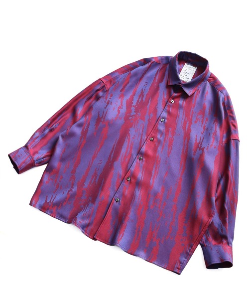 SHAREEF（シャリーフ）の「BRUSH LINE JQ L/S SHIRTS（シャツ/ブラウス・メンズ・パープル/レッド・1/2/3）」の11枚目の写真