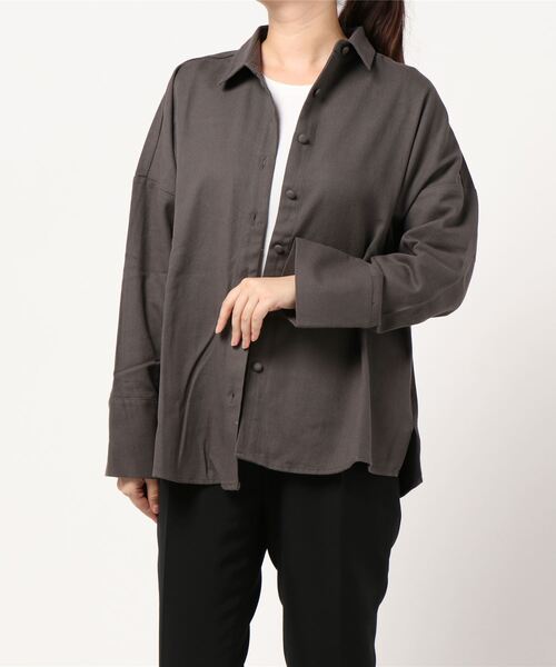 KOBE LETTUCE（コウベレタス）の「ツイルシャツジャケット（その他アウター・レディース・ベージュ/カーキ/チャコール・FREE）」の15枚目の写真