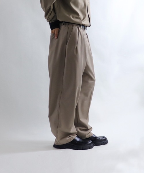 Confirm(コンファーム)の「Confirm / コンファーム TRイージーワイドスラックス(スラックス・メンズ・ブラック/ベージュ/ブラウン/グレー/ベージュ系その他・M/L)」の17枚目の写真