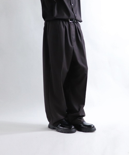 Confirm(コンファーム)の「Confirm / コンファーム TRイージーワイドスラックス(スラックス・メンズ・ブラック/ベージュ/ブラウン/グレー/ベージュ系その他・M/L)」の16枚目の写真