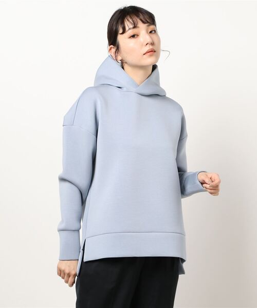 ottilie(オティーリエ)の「ボンディングパーカー(パーカー・レディース・ナチュラル/チャコールグレー/ブラック/モカ/サックスブルー・FREE)」の20枚目の写真