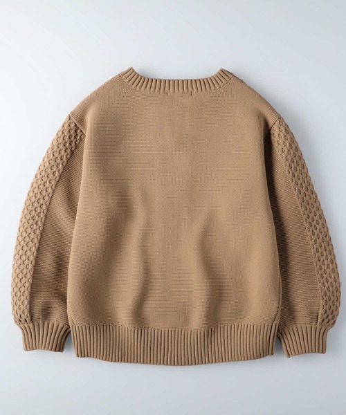 HONEYSUCKLE ROSE（ハニーサックルローズ）の「【HONEYSUCKLE ROSE】洗える軽ふわキーネック（ニット/セーター・レディース・ベージュ/ブラウン/グレー/オフホワイト/ピンク/ブルー・M/L）」の13枚目の写真