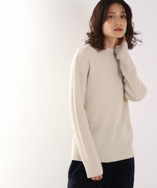 LOWRYS FARM（ローリーズファーム）の「ボトルネック＊カーディガン２Ｐニット　922698（ニット/セーター・レディース・アイボリー/ブラック/ブラウン・FREE）」の4枚目の写真