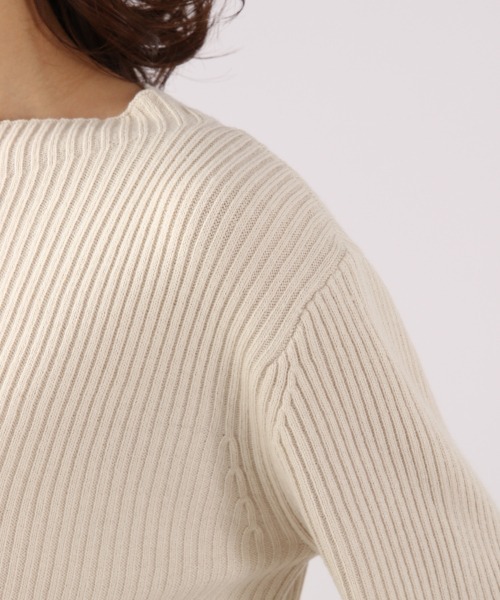 LOWRYS FARM（ローリーズファーム）の「ボトルネック＊カーディガン２Ｐニット　922698（ニット/セーター・レディース・アイボリー/ブラック/ブラウン・FREE）」の12枚目の写真