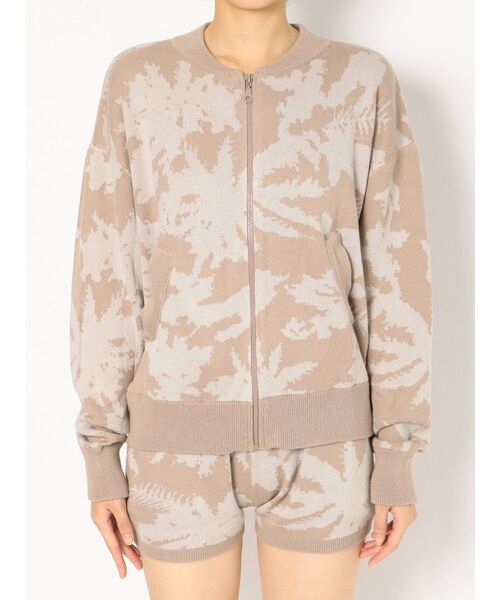 GYDA（ジェイダ）の「original leaf ニット ブルゾン（カーディガン/ボレロ・レディース・ベージュ/カーキ・FREE）」の13枚目の写真