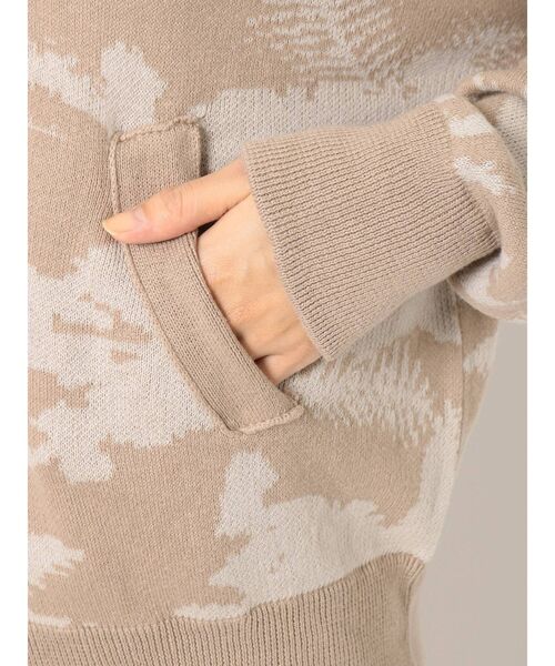 GYDA（ジェイダ）の「original leaf ニット ブルゾン（カーディガン/ボレロ・レディース・ベージュ/カーキ・FREE）」の18枚目の写真