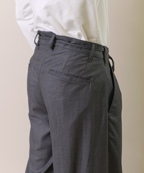 Questioning（クエスチョニング）の「Questioning ワイドパンツ（その他パンツ・メンズ・グレー/カーキ/グリーン・M/L）」の4枚目の写真
