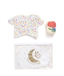 LaStella（ラステラ）の「花柄スタイ&ラトルSET（スタイ/よだれかけ・キッズ）」