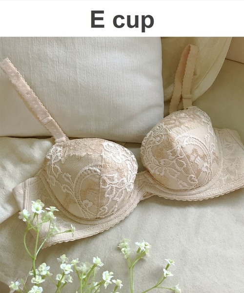 脇から背中すっきり ３/４カップ ブラジャー E cup（ブラジャー）｜Wing（ウイング） 4,910円