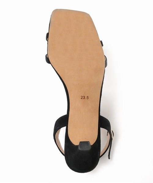 SLOBE IENA(スローブイエナ)の「SLOBE IENA クロスヒールサンダル◆(サンダル・レディース・ブラック/ベージュ・22.5/23/23.5/24/24.5)」の3枚目の写真
