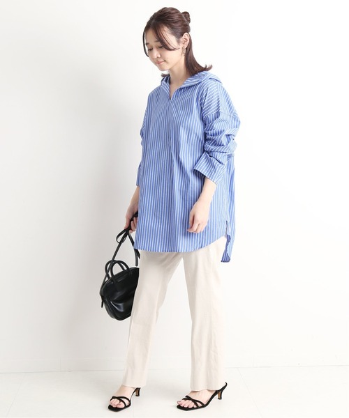 SLOBE IENA(スローブイエナ)の「SLOBE IENA クロスヒールサンダル◆(サンダル・レディース・ブラック/ベージュ・22.5/23/23.5/24/24.5)」の21枚目の写真