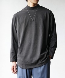 【MinoriTY】裾ラウンドレイヤードロンT インナー用ロンT メンズ オーバーサイズ ルーズフィット ビッグシルエット
