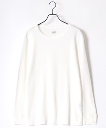 FRUIT OF THE LOOM（フルーツオブザルーム）の「FRUIT OF THE LOOM/フルーツオブザルーム ワッフル 無地 クルーネック ロングスリーブTシャツ/パックT（Tシャツ/カットソー・メンズ）」