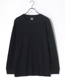 FRUIT OF THE LOOM/フルーツオブザルーム ワッフル 無地 クルーネック ロングスリーブTシャツ/パックT