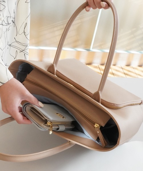 RubinRosa（ルビンローザ）の「【Rubin Rosa】ルビンローザ　Claire　クレア　トートバッグ　RR1220（トートバッグ・レディース・ブルー/ベージュ/ブラック/ピンク・FREE）」の6枚目の写真