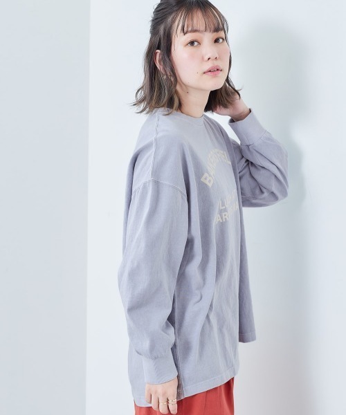 cepo(セポ)の「ピグメントロゴプリントロンTee(Tシャツ/カットソー・レディース・チャコール/オフホワイト/ライム/ブルー・M)」の4枚目の写真