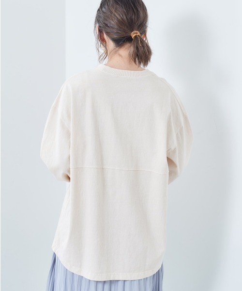 cepo(セポ)の「ピグメントロゴプリントロンTee(Tシャツ/カットソー・レディース・チャコール/オフホワイト/ライム/ブルー・M)」の6枚目の写真