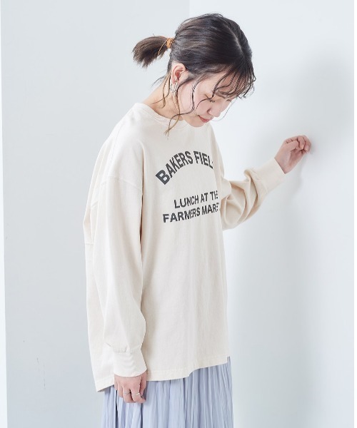 cepo(セポ)の「ピグメントロゴプリントロンTee(Tシャツ/カットソー・レディース・チャコール/オフホワイト/ライム/ブルー・M)」の13枚目の写真