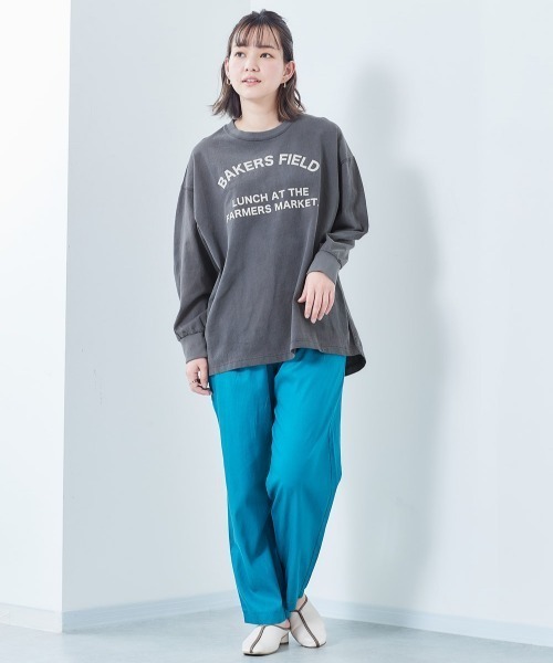 cepo(セポ)の「ピグメントロゴプリントロンTee(Tシャツ/カットソー・レディース・チャコール/オフホワイト/ライム/ブルー・M)」の15枚目の写真