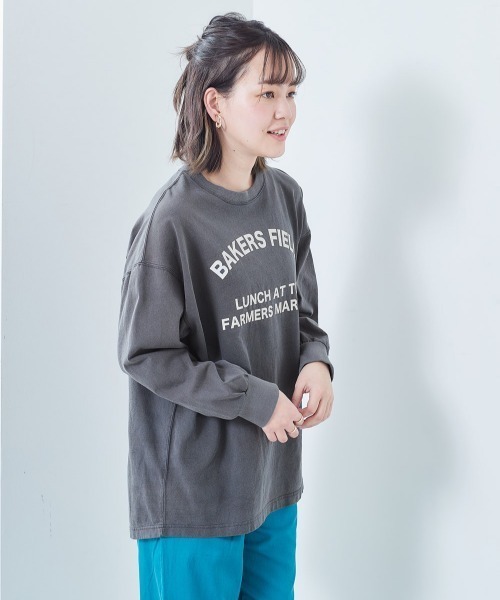 cepo(セポ)の「ピグメントロゴプリントロンTee(Tシャツ/カットソー・レディース・チャコール/オフホワイト/ライム/ブルー・M)」の10枚目の写真