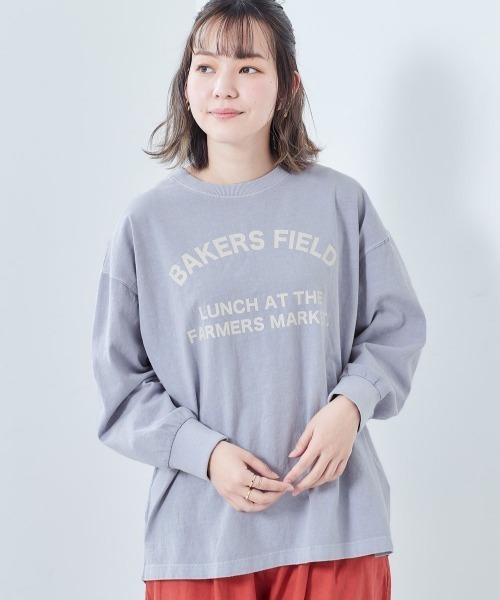 cepo(セポ)の「ピグメントロゴプリントロンTee(Tシャツ/カットソー・レディース・チャコール/オフホワイト/ライム/ブルー・M)」の7枚目の写真