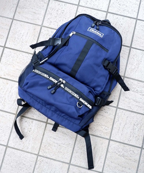 Dickies（ディッキーズ）の「Dickies FRAME LOGO BACKPACK（バックパック/リュック・レディース・ブラック/ワイン/ネイビー/ブラック系その他/ベージュ・FREE）」の4枚目の写真