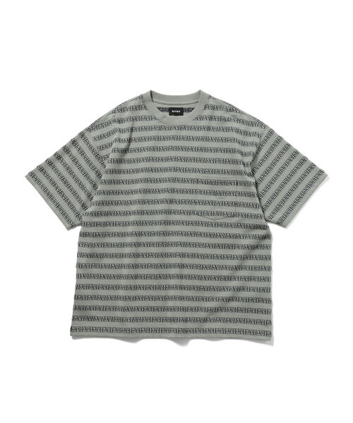BEAMS（ビームス）の「BEAMS / ジャカード ボーダー Tシャツ（Tシャツ/カットソー・メンズ・グレー/グリーン・SMALL/X-LARGE/MEDIUM/LARGE）」の3枚目の写真