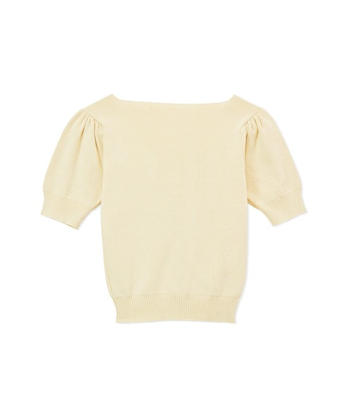 ANDGEEBEE（アンジービー）の「パールコンパクトトップス（ニット/セーター・レディース・アイボリー/ブルー・MEDIUM）」の12枚目の写真