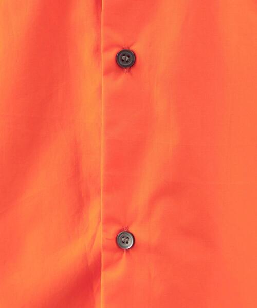 green label relaxing（グリーンレーベルリラクシング）の「【 WEB限定 】[ GLR/ -or ] オーバーサイズ レギュラーカラー 半袖 シャツ ユニセックス（シャツ/ブラウス・メンズ・ホワイト/ベージュ/オレンジ/ライトブルー・S/M/L）」の9枚目の写真