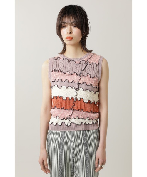 mag.by c(マグバイシー)の「(mag.by c)ジャンクニットトップス(ニット/セーター・レディース・カーキ/ピンク・ONE SIZE)」の5枚目の写真