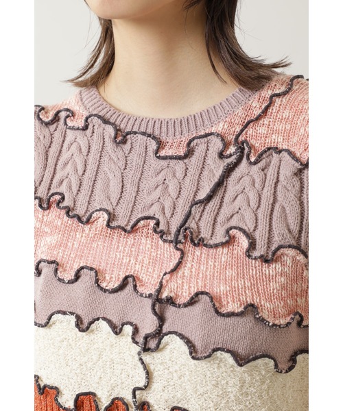 mag.by c(マグバイシー)の「(mag.by c)ジャンクニットトップス(ニット/セーター・レディース・カーキ/ピンク・ONE SIZE)」の9枚目の写真