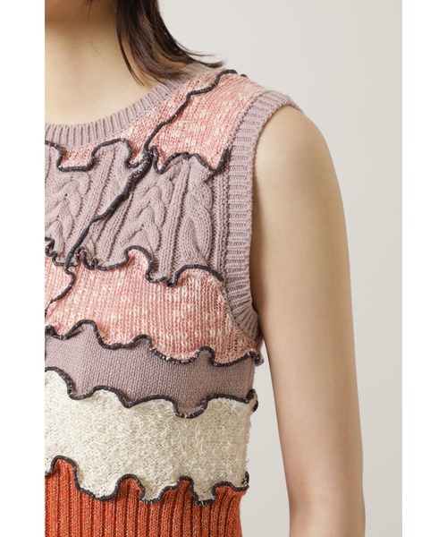 mag.by c(マグバイシー)の「(mag.by c)ジャンクニットトップス(ニット/セーター・レディース・カーキ/ピンク・ONE SIZE)」の3枚目の写真