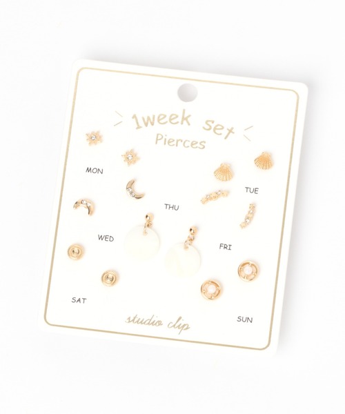 studio CLIP（スタディオクリップ）の「1WEEKSETピアス2（ピアス（両耳用）・レディース・その他1/その他2・FREE）」の7枚目の写真