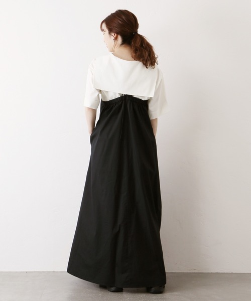 JOURNAL STANDARD（ジャーナルスタンダード）の「シルキーセーラーカラーTee◆（Tシャツ/カットソー・レディース・ホワイト/ブラック・FREE）」の4枚目の写真