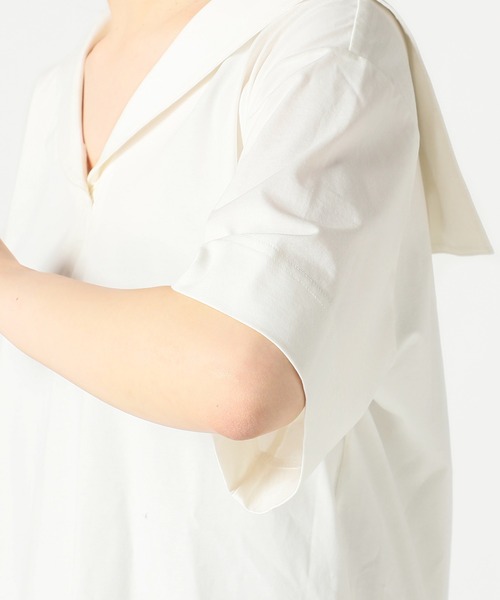 JOURNAL STANDARD（ジャーナルスタンダード）の「シルキーセーラーカラーTee◆（Tシャツ/カットソー・レディース・ホワイト/ブラック・FREE）」の19枚目の写真