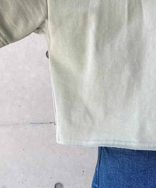 PUMA（プーマ）の「【PUMA/プーマ】ローエッジ半袖スエット（Tシャツ/カットソー・レディース・カーキ/ブラック・SMALL）」の11枚目の写真