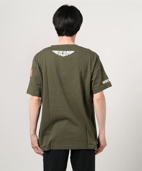 AVIREX(アヴィレックス)の「TOP GUN MAVERICK/プリント Tシャツ/PRINTED T-SHIRT(Tシャツ/カットソー・メンズ・ホワイト/オリーブ/ブラック・XX-LARGE/LARGE/MEDIUM/X-LARGE/FREE)」の7枚目の写真