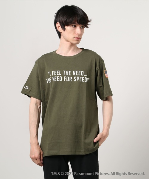 AVIREX(アヴィレックス)の「TOP GUN MAVERICK/プリント Tシャツ/PRINTED T-SHIRT(Tシャツ/カットソー・メンズ・ホワイト/オリーブ/ブラック・XX-LARGE/LARGE/MEDIUM/X-LARGE/FREE)」の3枚目の写真