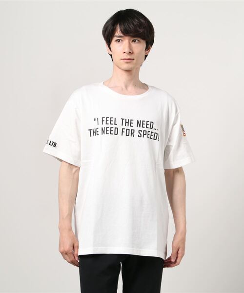 AVIREX(アヴィレックス)の「TOP GUN MAVERICK/プリント Tシャツ/PRINTED T-SHIRT(Tシャツ/カットソー・メンズ・ホワイト/オリーブ/ブラック・XX-LARGE/LARGE/MEDIUM/X-LARGE/FREE)」の8枚目の写真