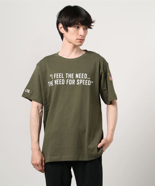 AVIREX(アヴィレックス)の「TOP GUN MAVERICK/プリント Tシャツ/PRINTED T-SHIRT(Tシャツ/カットソー・メンズ・ホワイト/オリーブ/ブラック・XX-LARGE/LARGE/MEDIUM/X-LARGE/FREE)」の10枚目の写真