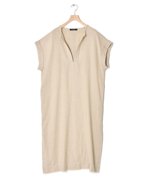 w closet（ダブルクローゼット）の「カフタンワンピース（ワンピース・レディース・ベージュ/スミクロ・FREE）」の4枚目の写真