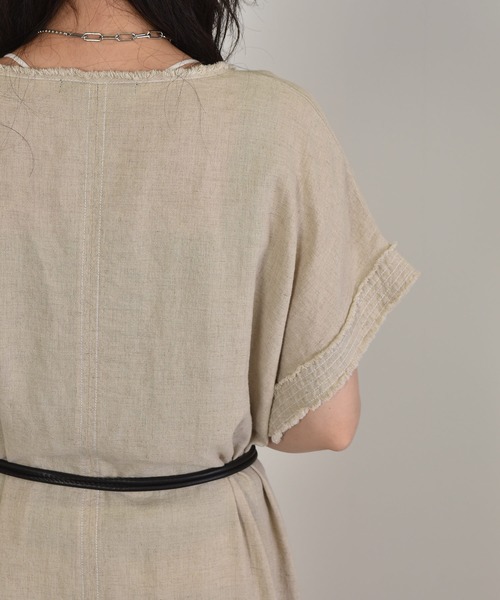 w closet（ダブルクローゼット）の「カフタンワンピース（ワンピース・レディース・ベージュ/スミクロ・FREE）」の14枚目の写真