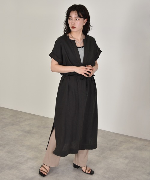 w closet（ダブルクローゼット）の「カフタンワンピース（ワンピース・レディース・ベージュ/スミクロ・FREE）」の16枚目の写真