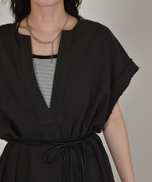 w closet（ダブルクローゼット）の「カフタンワンピース（ワンピース・レディース・ベージュ/スミクロ・FREE）」の19枚目の写真