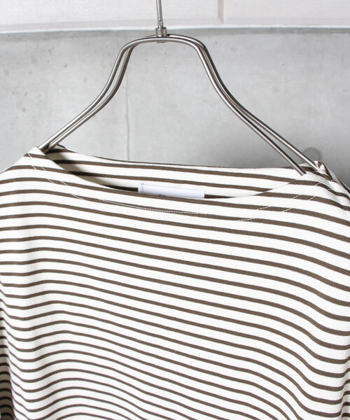 GLOSTER（グロスター）の「【新色追加】バスクシャツ ショートスリーブ（Tシャツ/カットソー・メンズ・ネイビー/オフホワイト/ホワイト×ブルー/ホワイト×ネイビー/ホワイト×イエロー/グリーン系その他3/ホワイト系その他6/ブラック系その他3・M/L/MEDIUM/LARGE）」の16枚目の写真